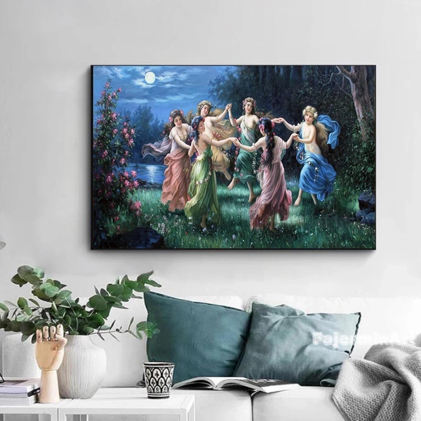 Amazon.com: Hans Zatzka - Impresiones enmarcadas, pintura famosa